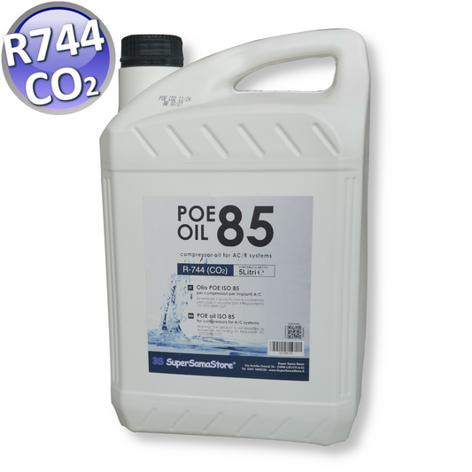 OLIO LUBRIFICANTE PER COMPRESSORE  C02 - R744 POE 85 TANICA DA 5 LITRI