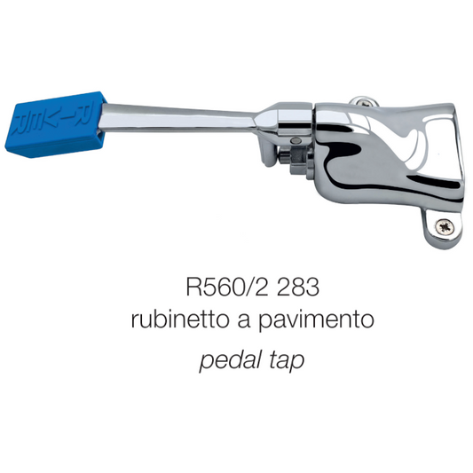RUBINETTO CON COMANDO PEDALE FISSAGGIO A PAVIMENTO SERIE 283 PLUS RIVER