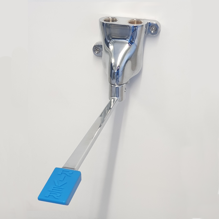 RUBINETTO CON COMANDO A PEDALE FISSAGGIO A MURO SERIE 283 PLUS RIVER