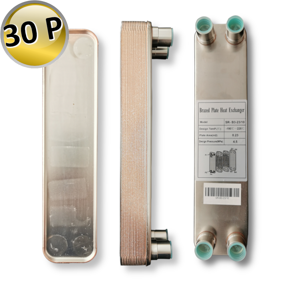 SCAMBIATORE DI CALORE A PIASTRE TERMOBRASATE no.P 30 | 7 kW - 3/4'' 19,05 mm