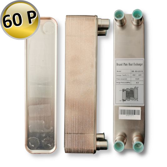 SCAMBIATORE DI CALORE A PIASTRE TERMOBRASATE no.P 60 | 12 kW - 3/4'' 19,05 mm