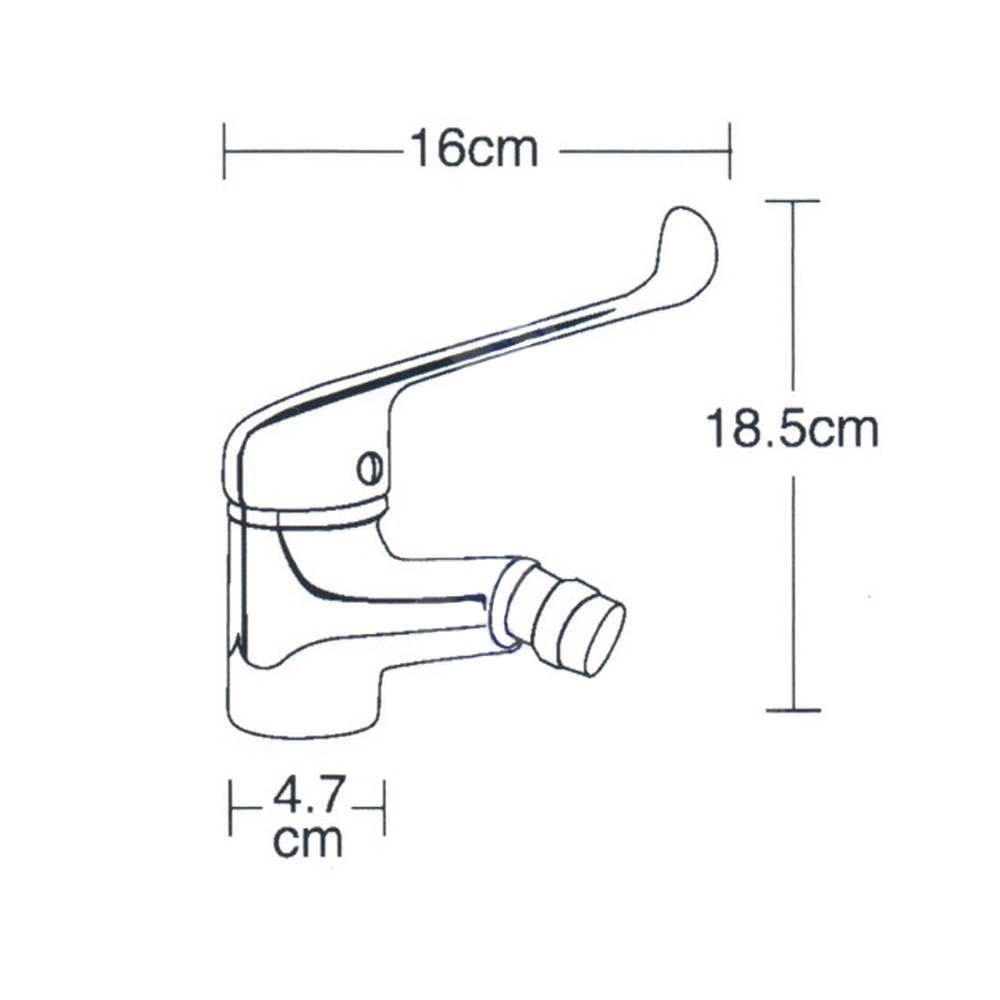 Miscelatore bidet leva clinica con piletta - DELUXE