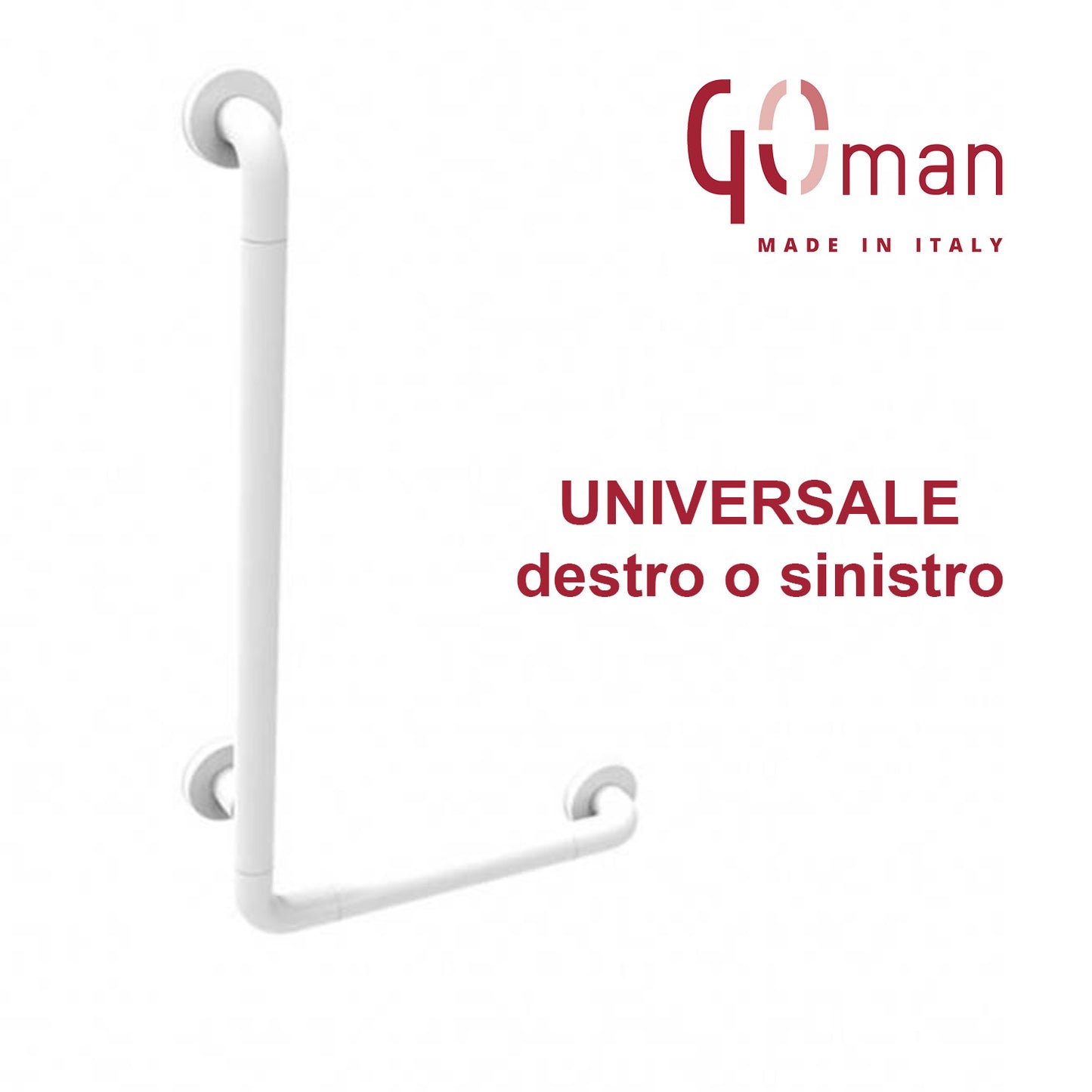Maniglione Goman 40x70 cm con verticale laterale universale destra e sinistra