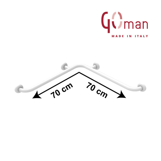 Maniglione Goman angolare di sicurezza 70x70 cm - antibatterico