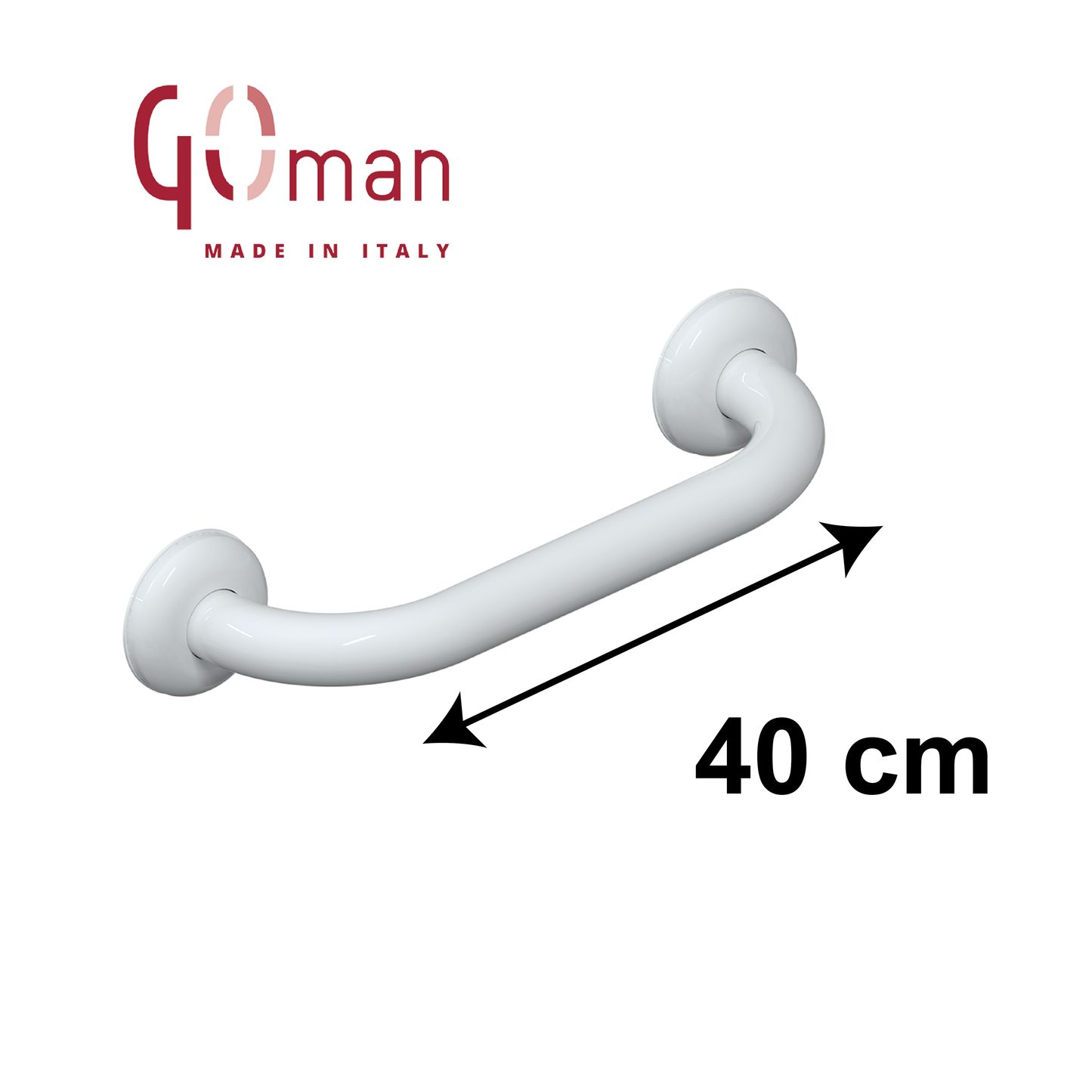 Maniglione Goman lineare cm 40 ausilio disabili in acciaio