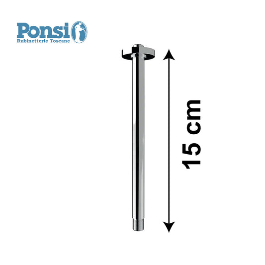 Braccio doccia a soffitto lunghezza 150 mm - Ponsi