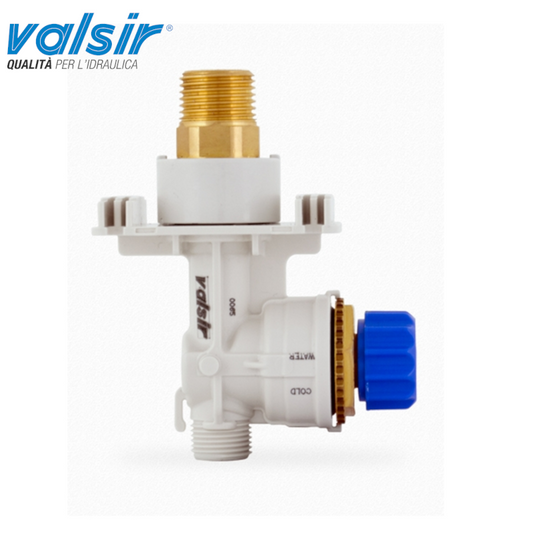 RUBINETTO D'ARRESTO CON RACCORDO IN OTTONE PER CASSETTA TROPEA S VALSIR