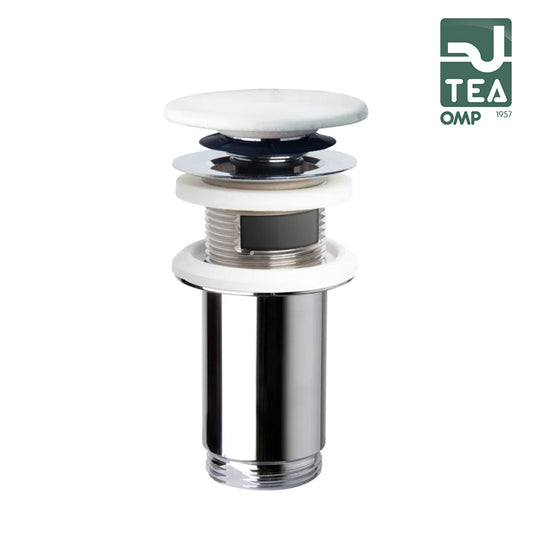 Piletta TEA clic-clac in ottone cromato per lavabo e bidet - 7533.370.5