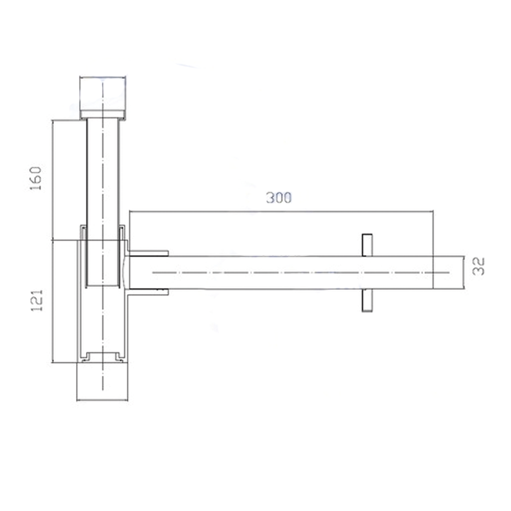 Sifone design a bottiglia squadrato per lavabo 1''1/4 cromato - PONSI
