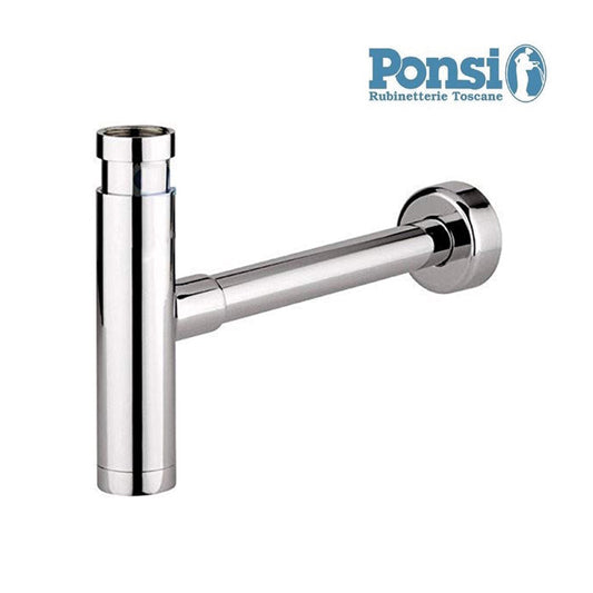 Sifone design a bottiglia minimal tondo per lavabo 1''1/4 - PONSI