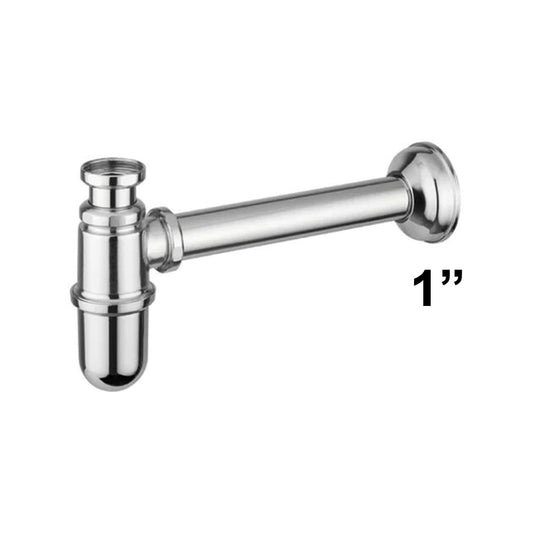 Sifone a bottiglia lavabo 1'' in ottone cromato  - Giacomini