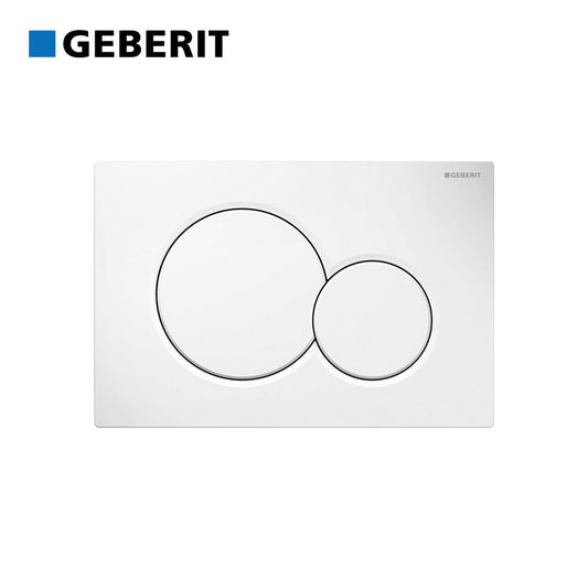 Placca di comando doppio tasto per cassetta GEBERIT SIGMA 01 BIANCA