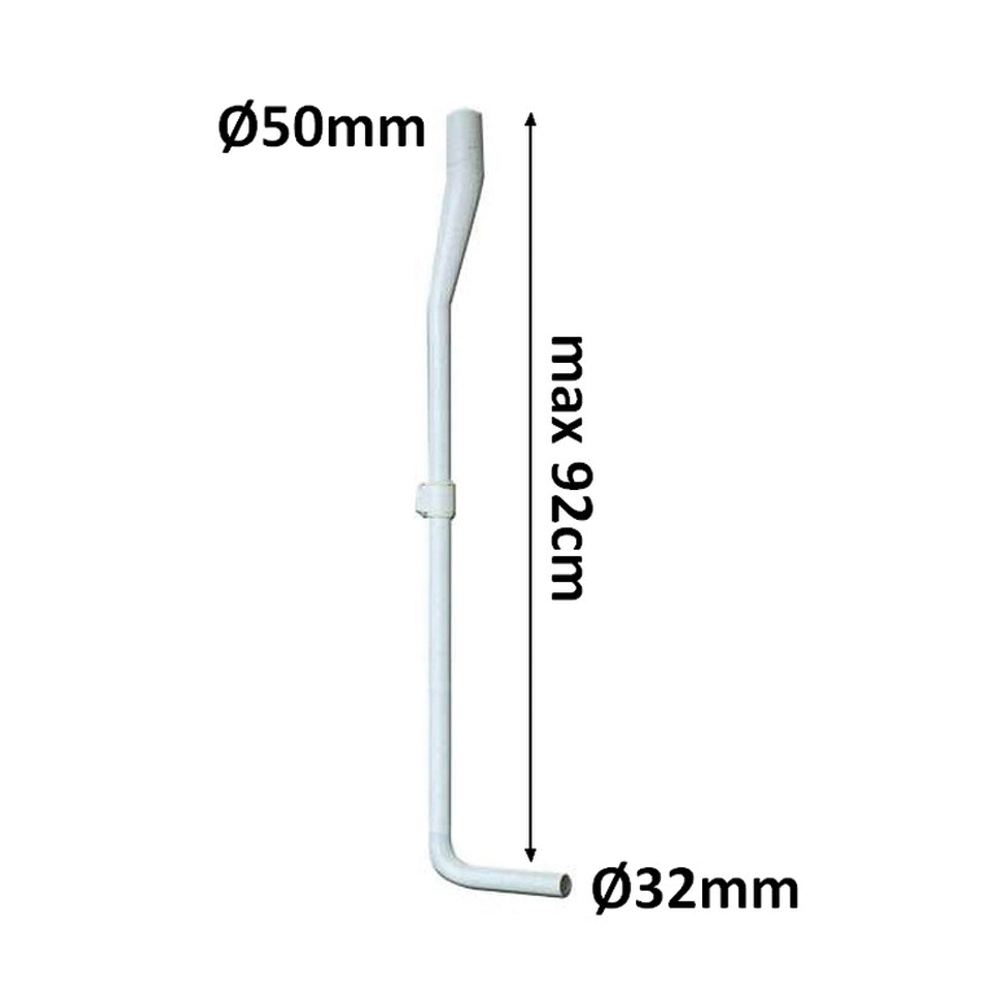 Discesa scomponibile lunga tubo di scarico a S per cassetta wc a zaino