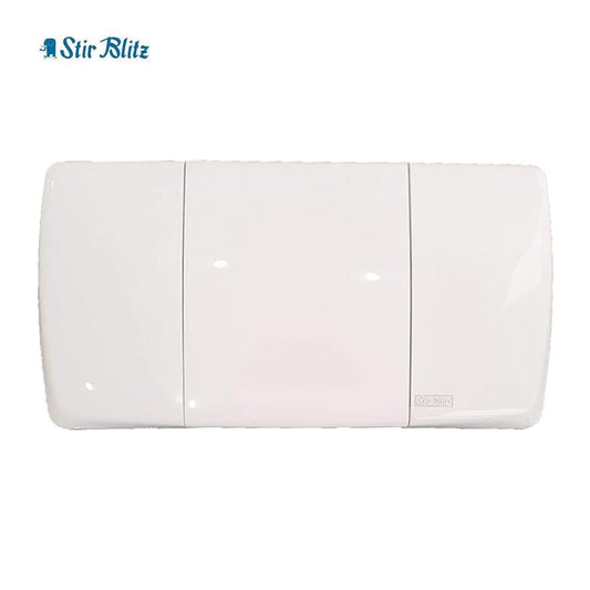 Placca di comando kristall bianca di ricambio wc per cassette Stir Blitz mono tasto - 5500174