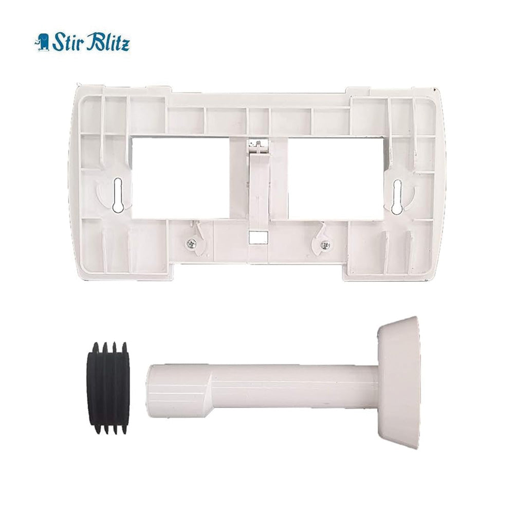 Placca di comando kristall bianca di ricambio wc per cassette Stir Blitz mono tasto - 5500174