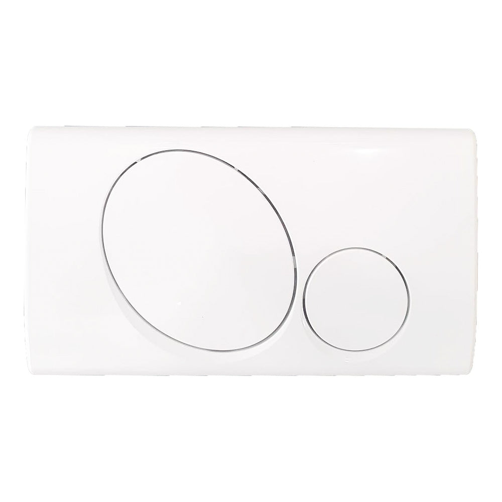 Placca bianca doppio tasto per EASYFIX e EUROPA DUO