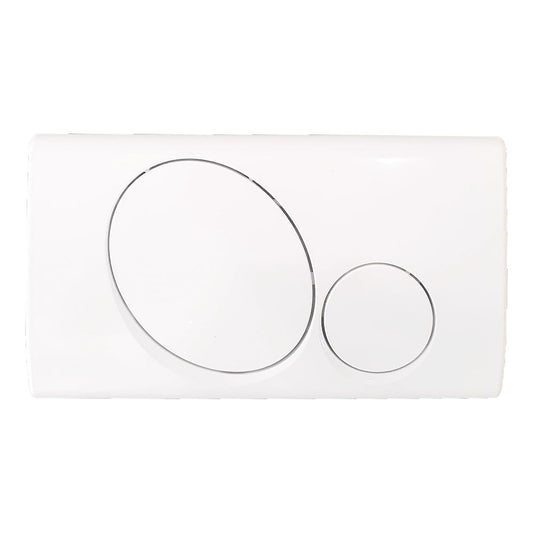 Placca bianca doppio tasto per EASYFIX e EUROPA DUO