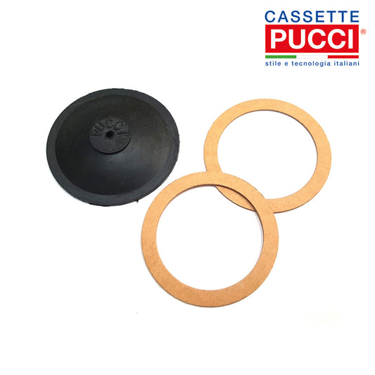 Pucci - membrana con 2 guarnizioni in fibra per pulsante