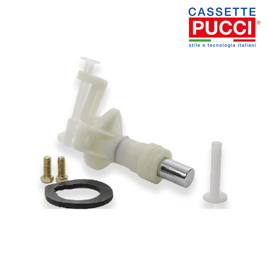 Pucci - pulsante di ricambio completo in plastica per cassetta