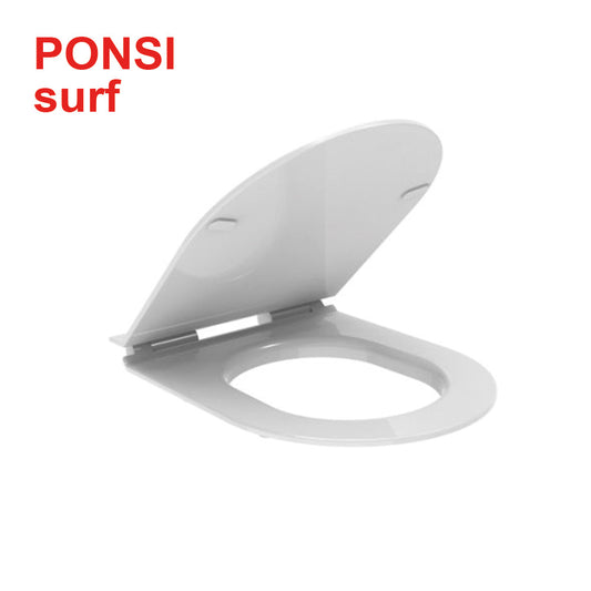 Sedile wc SURF PONSI in termoindurente SOFT CLOSE chiusura rallentata