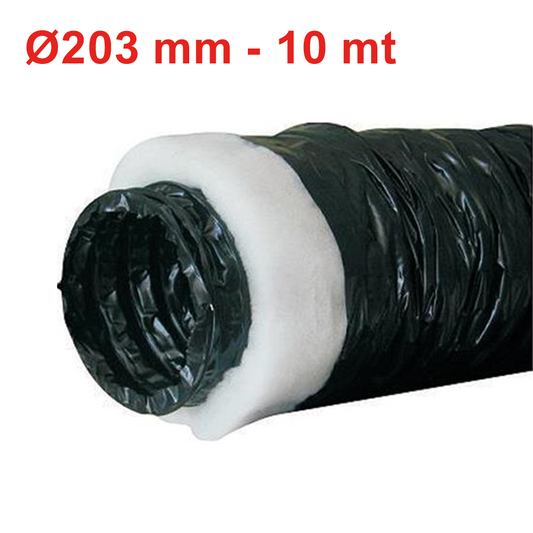 Condotto flessibile in polietilene isolato antistrappo, classe 1 - ? 203 mm rotolo 10 mt