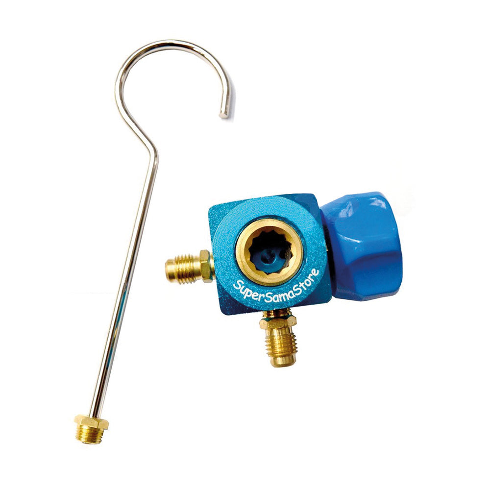 Base in alluminio con 1 rubinetto per manometri