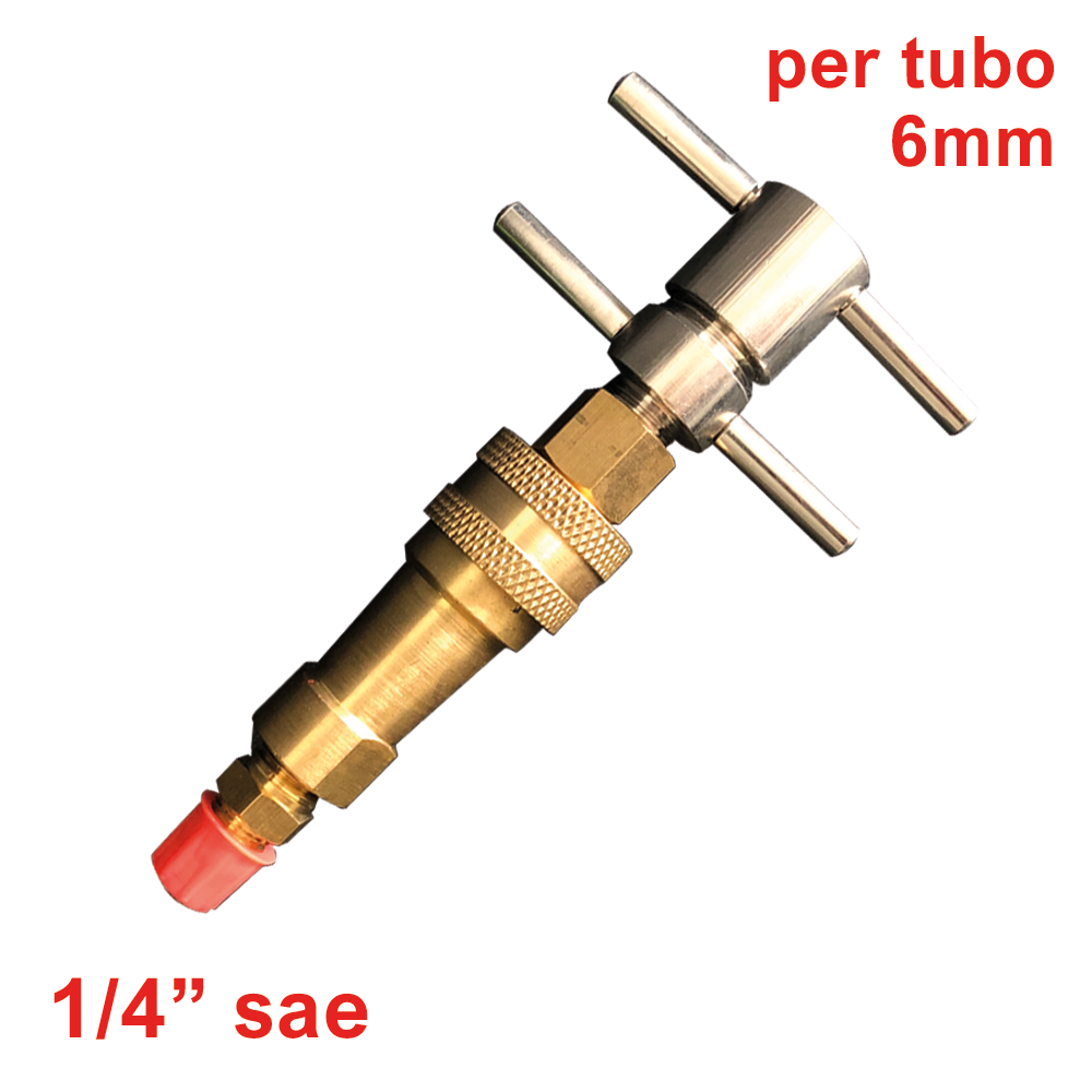 Giunto a farfalla con attacco rapido per carica e vuoto compressori ermetici