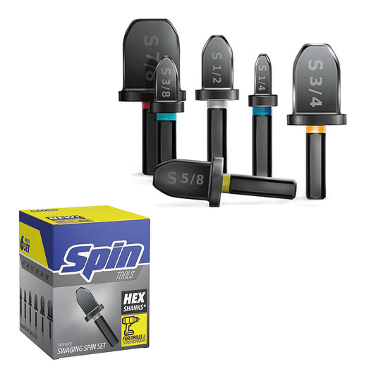 Set punte espansore bicchiere su tubi in rame per avvitatore 6 diametri