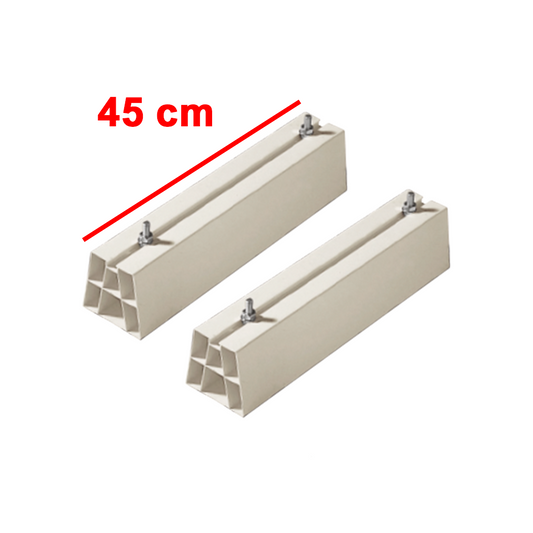 Coppia di basi piedi a pavimento per unit? esterna climatizzatore - 450mm