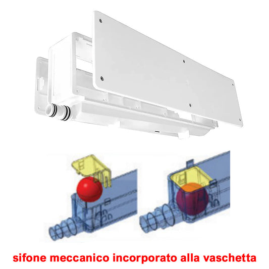 Cassetta da incasso SPLITBOX con sifone incorporato per climatizzatore