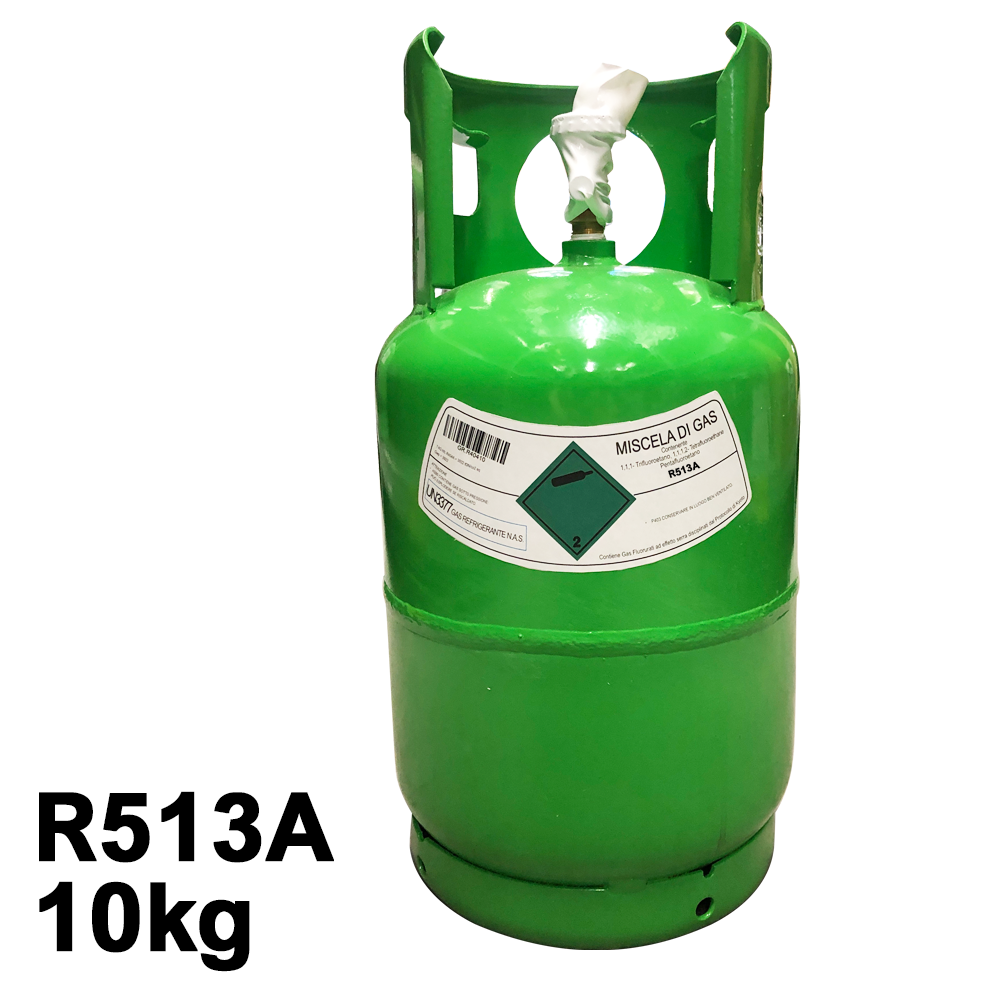 Bombola gas R513A - 10 Kg netti sostituto a basso gwp del R134a