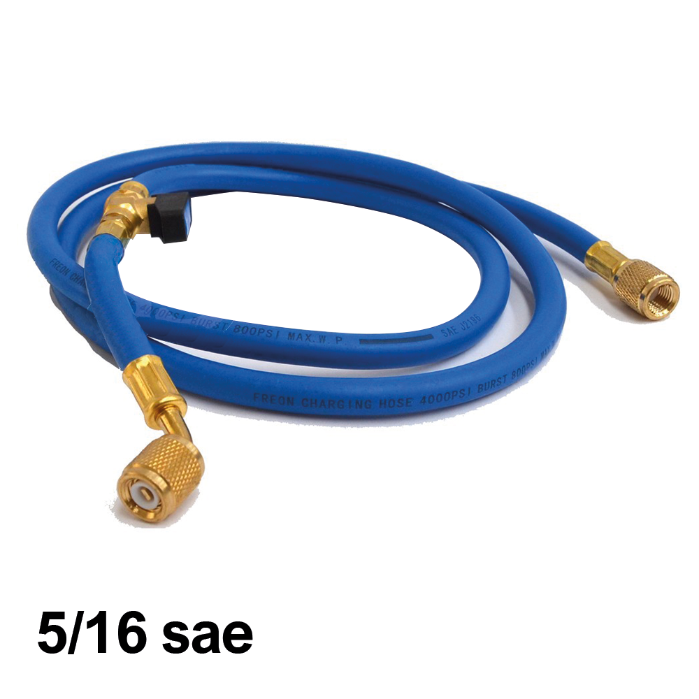 Flessibile frusta con annesso rubinetto 5/16 sae - COLORE BLU