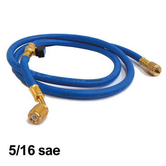 Flessibile frusta con annesso rubinetto 5/16 sae - COLORE BLU