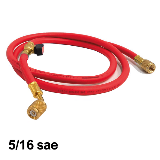 Flessibile frusta con annesso rubinetto 5/16 sae - COLORE ROSSO