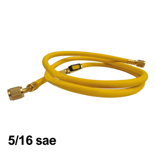 Flessibile frusta con annesso rubinetto 5/16 sae - COLORE GIALLO