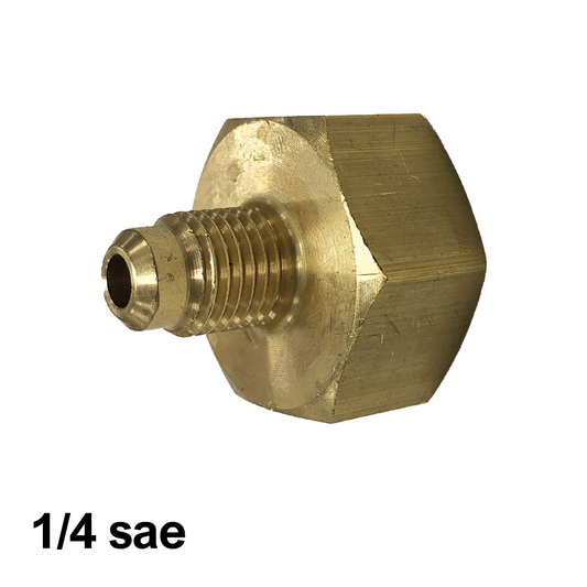 Riduzione adattatore per bombola gas refrigerante - uscita 1/4'' sae