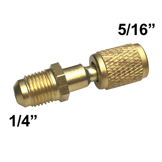 Raccordo girevole ridotto M1/4'' x F5/16'' con premi spillo