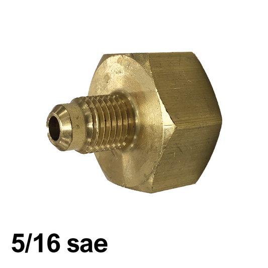Riduzione adattatore per bombola gas refrigerante - uscita 5/16'' sae