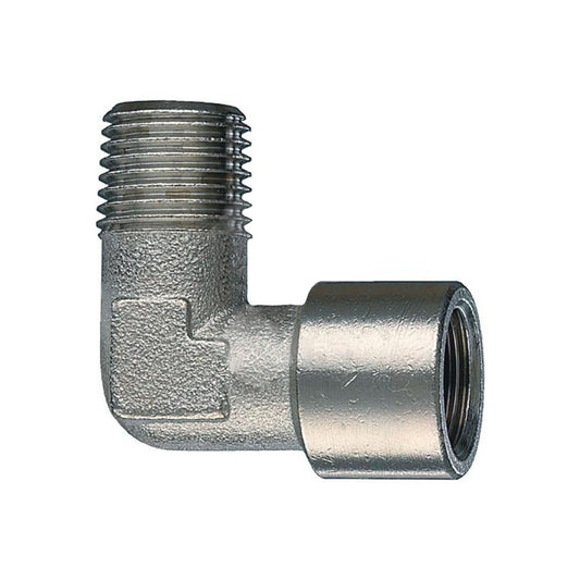 Raccordo a gomito 1/8'' NPT maschio/femmina