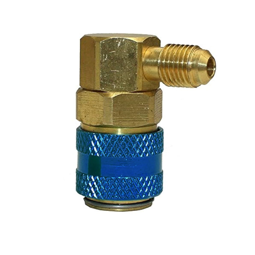 Attacco rapido a 90° bassa pressione 1/4 sae - gas R134A