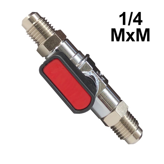 Rubinetto 1/4'' sae maschio maschio per gas refrigerante azoto