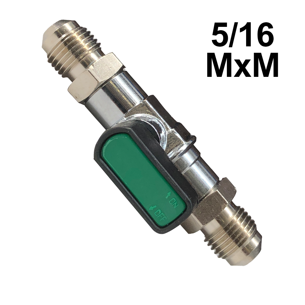 Rubinetto 5/16'' SAE maschio maschio per gas refrigerante