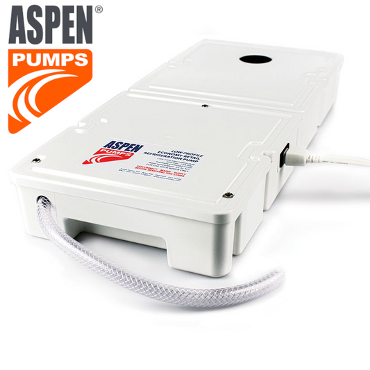 POMPA SCARICO CONDENSA PER BANCHI E GRUPPI FRIGO LOW PROFILE ERRP SIDE INLET ASPEN CON INGRESSO LATERALE