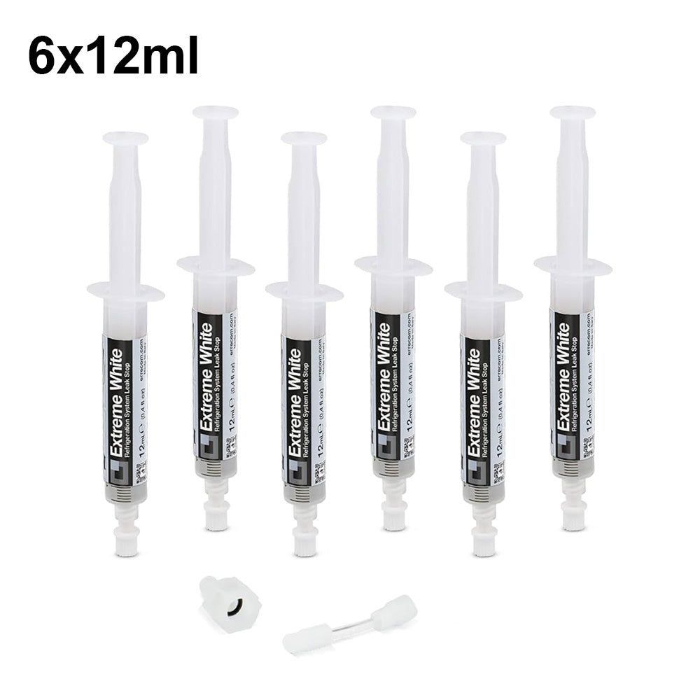 EXTREME WHITE - Autosigillante turafalle 6 cartucce da 12 ml per gas R600A R290
