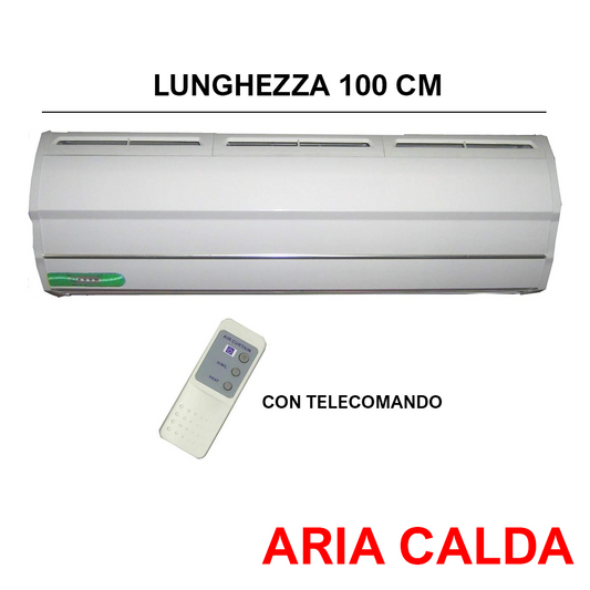 Barriera d'aria elettrica cm.100 riscaldata con resistenza