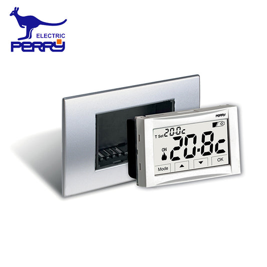 Perry 1TITE542 - Termostato digitale 3V da incasso touch screen MOON SOFT TOUCH