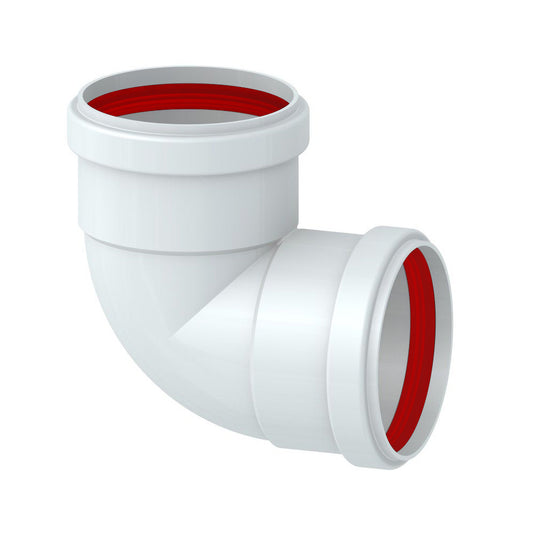 Curva F-F 90° in alluminio estruso bianco ? 80mm fumi caldaia