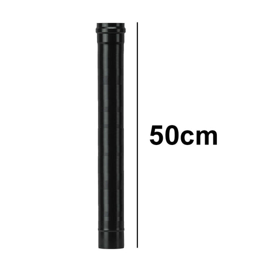 Tubo lineare cm 50 nero per stufe a pellet - Diametro 80