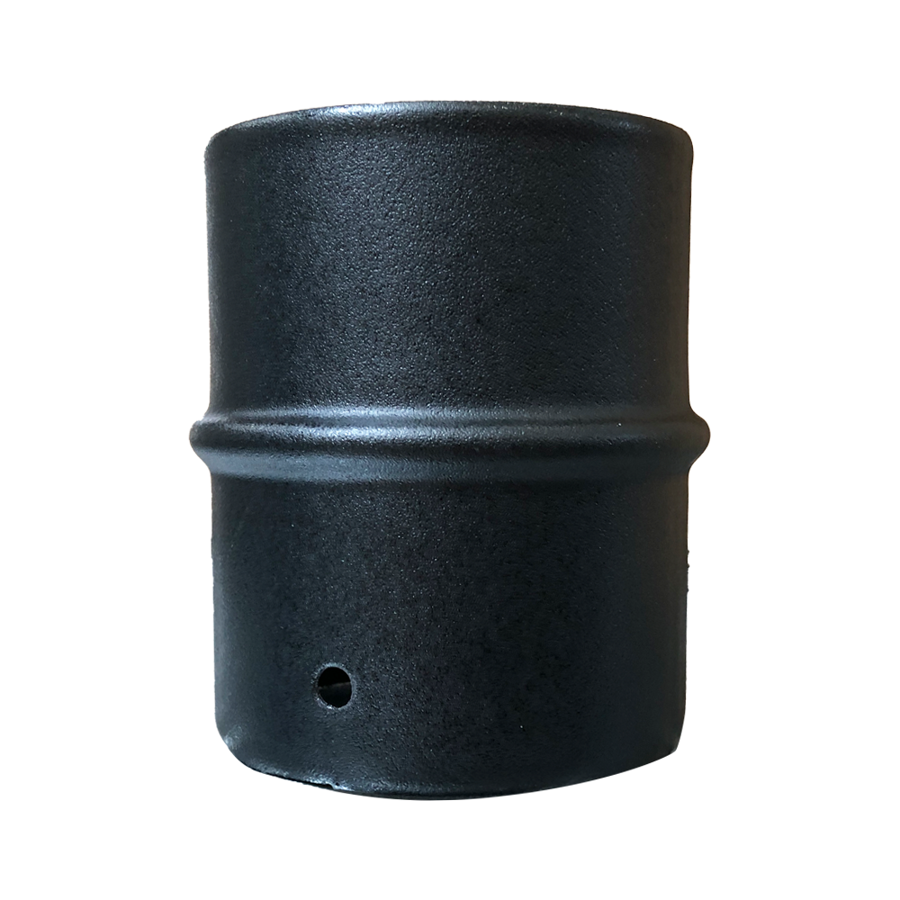 Manicotto M-M nero per stufa a pellet ? 80 mm