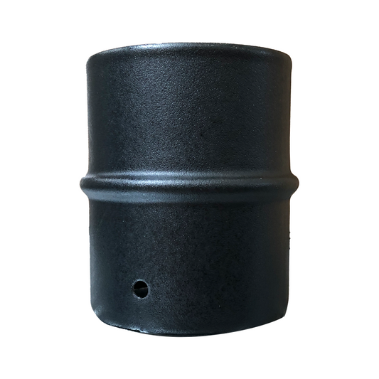 Manicotto M-M nero per stufa a pellet ? 80 mm